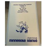 RARE 1972-73 Minnesota Fighting Saints Team Issue Post Card Photo Set Vintage Hockey