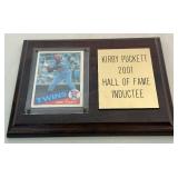 Kirby Puckett Rookie Card In Plaque 1985 Topps #536 Minnesota Twins Baseball Card