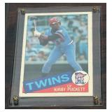 Kirby Puckett Rookie Card In Plaque 1985 Topps #536 Minnesota Twins Baseball Card