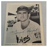 Calimio Pascual Signed (on back) Vintage Minnesota Twins Team Issued Photo