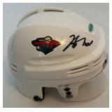 Marian Gaborik Signed Minnesota Wild Mini Hockey Helmet With Upper Deck COA