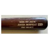 Justin Morneau Game Used Broken Bat with MLB COA From April 19, 2009 BWP-JM33 Pro Select Minnesota Twins Baseball