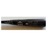 Rajai Davis Game Used With MLB COA Louisville Slugger Powerized TPX S318 Oakland A