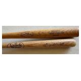 (2) Mini Baseball Bats - Willie Mays and Babe Ruth