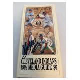 Sandy Alomar Signed 1992 Cleveland Indians Media Guide