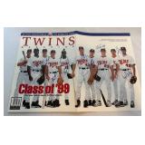 Minnesota Twins 1999 Rookie Class Signed Mahazine - Torii Hunter, Doug Mientkiewicz, Christian Guzman, Corey Koskie, AJ Pierzynski, Joe Mays, Chad Allen, Mike Lincoln, Benj Sampson, Dan Perkins
