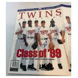 Minnesota Twins 1999 Rookie Class Signed Mahazine - Torii Hunter, Doug Mientkiewicz, Christian Guzman, Corey Koskie, AJ Pierzynski, Joe Mays, Chad Allen, Mike Lincoln, Benj Sampson, Dan Perkins