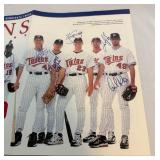 Minnesota Twins 1999 Rookie Class Signed Mahazine - Torii Hunter, Doug Mientkiewicz, Christian Guzman, Corey Koskie, AJ Pierzynski, Joe Mays, Chad Allen, Mike Lincoln, Benj Sampson, Dan Perkins