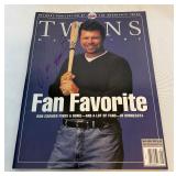 Ron Coomer Signed 1999 Minnesota Twins Baseball Magazine