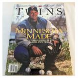 Terry Steinbach Signed 1997 Minnesota Twins Baseball Magazine