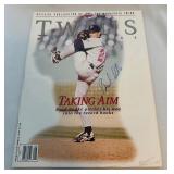 Brad Radke Signed 1997 Minnesota Twins Baseball Magazine