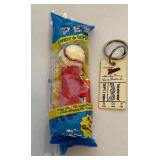 Minnesota Twins Vintage Pez Dispenser and 1984 "The New Wave" Key Chain