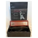 Barry Larkin /150 2003 Absolute Memorabilia Game-Worn Jersey Relic and Plaque