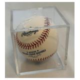 Angel Berroa Signed Rawlings OMLB Selig Baseball