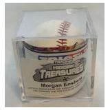 Morgan Ensberg Signed Rawlings OMLB Selig Baseball