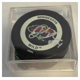 Darby Hendrickson Signed Minnesota Wild Hockey Puck