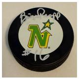 Brian Propp Signed Minnesota North Stars Hockey Puck