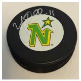 Ulf Dahlen Signed Minnesota North Stars Hockey Puck