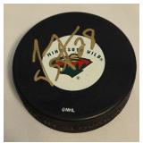 Jeremy Stevenson Signed Minnesota Wild Hockey Puck