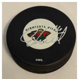 Bill Muckalt Signed Minnesota Wild Hockey Puck
