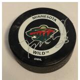 Jason Marshall Signed Minnesota Wild Hockeu Puck
