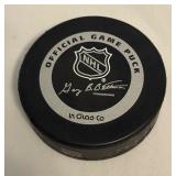 Brad Bombardir Signed Minnesota Wild Hockey Puck