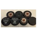 (7) Minnesota Wild Hockey Pucks