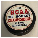 1989 NCAA Ice Hockey Championship St. Paul Minnesota Puck