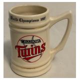 Minnesota Twins 1987 World Champions Stein Mug baseball