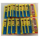 (16) 1989-90 O-Pee-Chee Hockey 6 Yearbook Sticker Card Packs