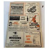 1947 Detroit Tigers vs. Boston Red Sox Scorecard - Ted Williams, Dom DiMaggio