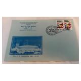 1985 MLB All Star Game Stamped Post Card With Roberto Clemente Stamps