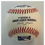 Matt LeCroy Signed Baseball Rawlings Official Minor League Ball With Case - Minnesota Twins