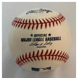 Joe Nathan Signed Baseball Rawlings OMLB Selig Ball - Minnesota Twins