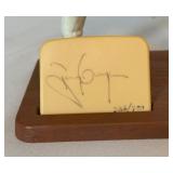 Tony Gwynn Signed Limited Edition Plaqye and Baseball Figure Numbered 326/900