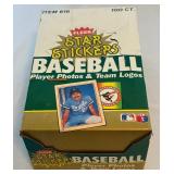 1983 Fleer Star Stickers 36 Pack Card Box