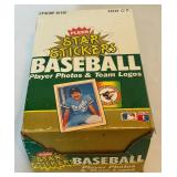 1983 Fleer Star Stickers 36 Pack Card Box