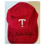 Minnesota Twins Signed Baseball Hat - Michael Cuddyer, Jacque Jones, Ron Gardenhire, and 4 More Autos