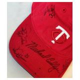 Minnesota Twins Signed Baseball Hat - Michael Cuddyer, Jacque Jones, Ron Gardenhire, and 4 More Autos