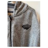 Minnesota Wild Size Large Old Time Hockey Brand Zip Up Hooded Sweatshirt Jacket