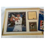Cal Ripken Jr. Framed Numbered Photo and 1997 Starting Lineup Baseball Figure