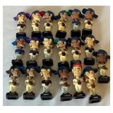 (19) Mini Bobblehead 2002 Baseball Star Players - Ichiro, Chipper, Piazza, Bagwell, Sosa, Martinez and More