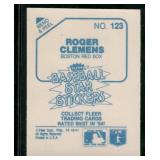 Roger Clemens RC Sticker 1985 Fleer #123 Rookie Vintage Baseball Card