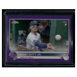 Bobby Witt Jr. RC 2022 Topps Chrome Purple MLB Rookie Debut #USC176 Rookie Baseball Card