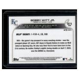 Bobby Witt Jr. RC 2022 Topps Chrome Purple MLB Rookie Debut #USC176 Rookie Baseball Card