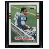 Barry Sanders RC 1989 Topps Traded #83T Rookie Football Card