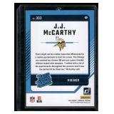 JJ McCarthy RC 2024 Donruss Rated Rookie #303 Minnesota Vikings Football Card