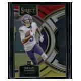 Jordan Addison RC Die Cut Premier 2023 Select #194 Rookie Minnesota Vikings Football Card