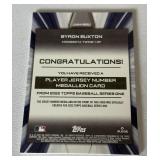 Byron Buxton Commemorative Jersey Number Medallion 2022 Topps #JNM-BBU Minnesota Twins Baseball Card