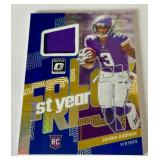 Jordan Addison RC Relic 2023 Donrus Optis First Year Fresh #FYF-JA Rookie Minnesota Vikings Football Card